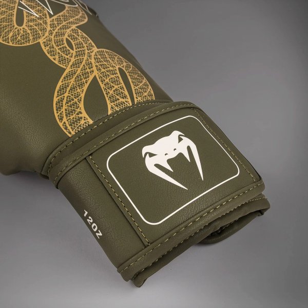Photo4: VENUM Boxing Glove SERPENTI Khaki/Bronze/Ivory (4)
