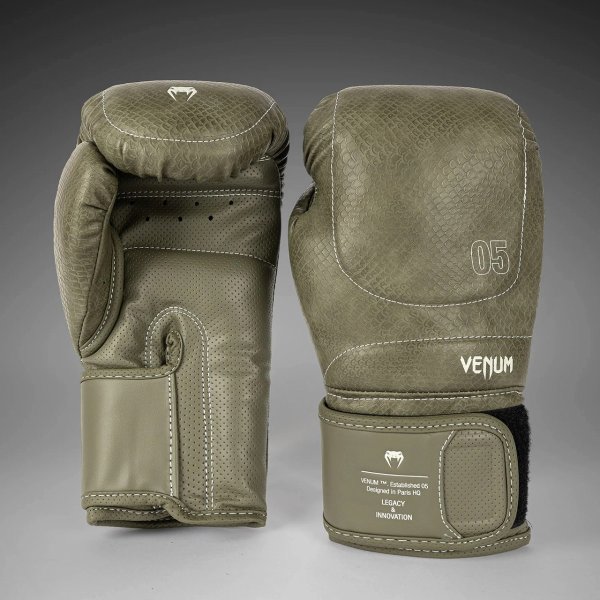 Photo1: VENUM Boxing Glove IMPACT EVO SCALES Army Green (1)
