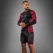 Photo4: VENUM x ASSASSIN`S CREED SHADOWS Rashguard Long Sleeve Burgundy/Black (4)