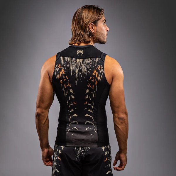 Photo4: VENUM Rashguard TIGER Sleeveless Black/Neon Orange (4)