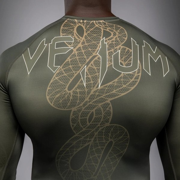Photo5: VENUM Rashguard SERPENTI Long Sleeve Khaki/Bronze/Ivory (5)