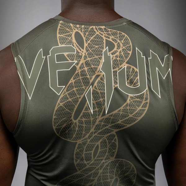 Photo5: VENUM Rashguard SERPENTI Sleeveless Khaki/Bronze/Ivory (5)