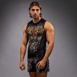 Photo2: VENUM Rashguard TIGER Sleeveless Black/Neon Orange (2)