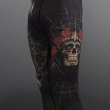 Photo5: VENUM Long Spats SANTA MUERTE 5.0 Deep Black/Gold (5)