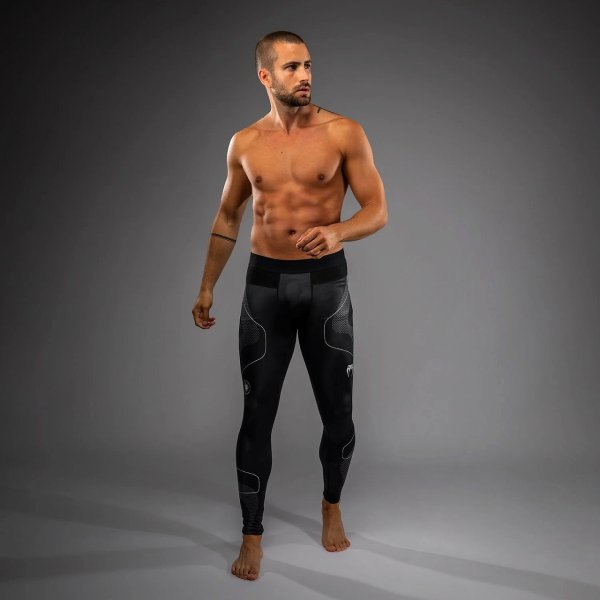 Photo4: VENUM Long Spats NEXUS Black/Silver (4)