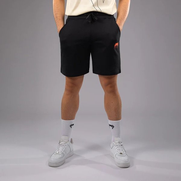 Photo1: VENUM Cotton Shorts CLASSIC Black (1)