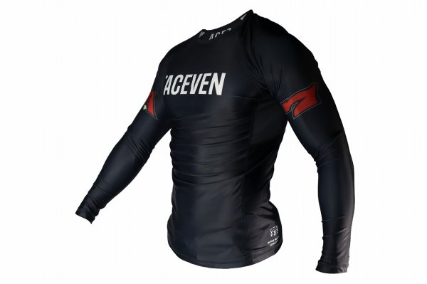 Photo2: ACE7 Rashguard 02 Long Sleeve Black (2)