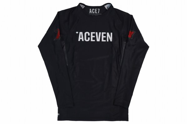 Photo4: ACE7 Rashguard 02 Long Sleeve Black (4)