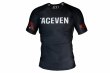 Photo1: ACE7 Rashguard 02 Short Sleeve Black (1)