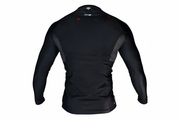 Photo3: ACE7 Rashguard 02 Long Sleeve Black (3)