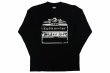 Photo1: BULL TERRIER Long Sleeve T-Shirts BORN TO FIGHT Black (1)