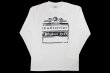 Photo1: BULL TERRIER Long Sleeve T-Shirts BORN TO FIGHT White (1)