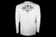Photo6: BULL TERRIER Long Sleeve T-Shirts BORN TO FIGHT White (6)