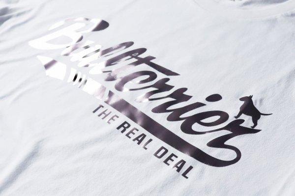 Photo4: BULL TERRIER T-Shirt BASEBALL LOGO White (4)