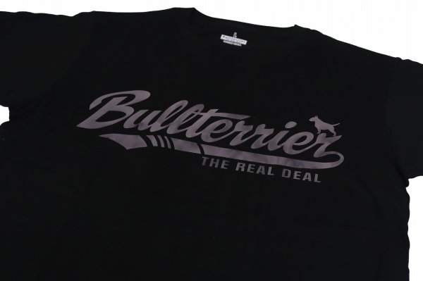 Photo3: BULL TERRIER T-Shirt BASEBALL LOGO Black (3)