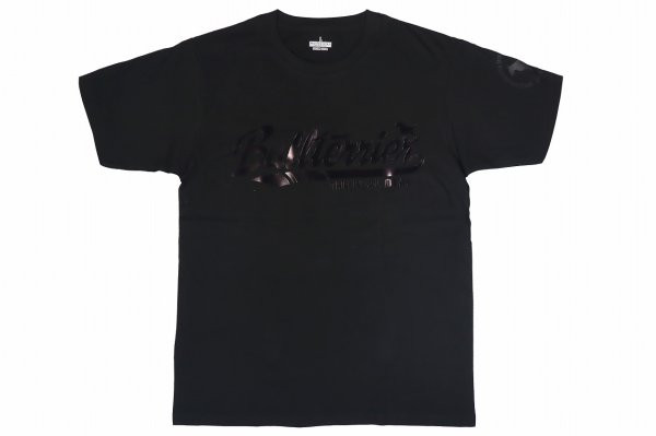 Photo1: BULL TERRIER T-Shirt BASEBALL LOGO Black (1)