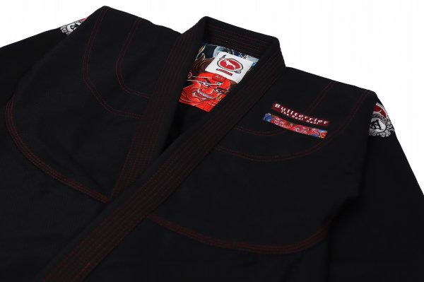 Photo5: BULLTERRIER Jiu-Jitsu Gi ASHURA R 1.5 Black (5)