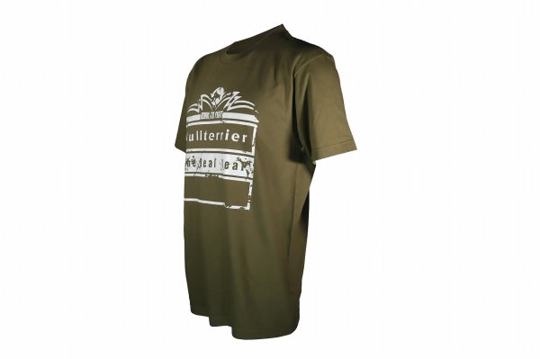 Photo5: BULL TERRIER T-Shirt BORN TO FIGHT Khaki (5)