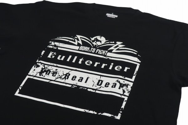 Photo3: BULL TERRIER T-Shirt BORN TO FIGHT Black (3)