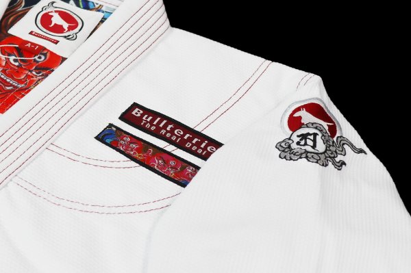 Photo6: BULLTERRIER Jiu-Jitsu Gi ASHURA R 1.5 White (6)