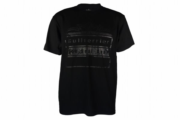 Photo4: BULL TERRIER T-Shirt BORN TO FIGHT Black/Black (4)