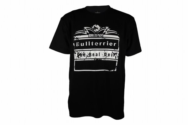 Photo4: BULL TERRIER T-Shirt BORN TO FIGHT Black (4)