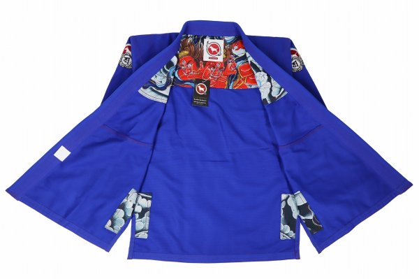 Photo2: BULLTERRIER Jiu-Jitsu Gi ASHURA R 1.5 Blue (2)