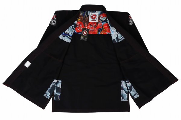 Photo2: BULLTERRIER Jiu-Jitsu Gi ASHURA R 1.5 Black (2)