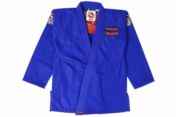Photo1: BULLTERRIER Jiu-Jitsu Gi ASHURA R 1.5 Blue (1)