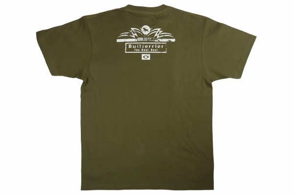 Photo2: BULL TERRIER T-Shirt BORN TO FIGHT Khaki (2)