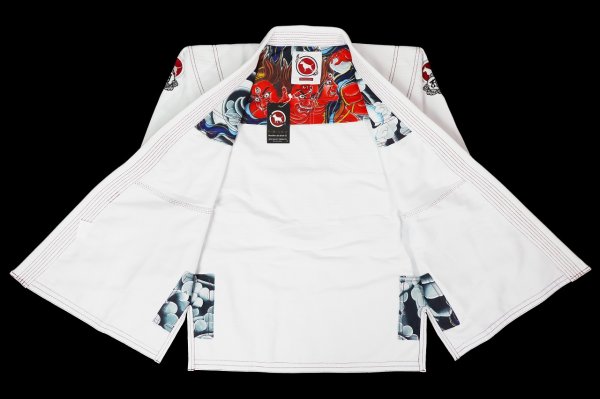 Photo2: BULLTERRIER Jiu-Jitsu Gi ASHURA R 1.5 White (2)
