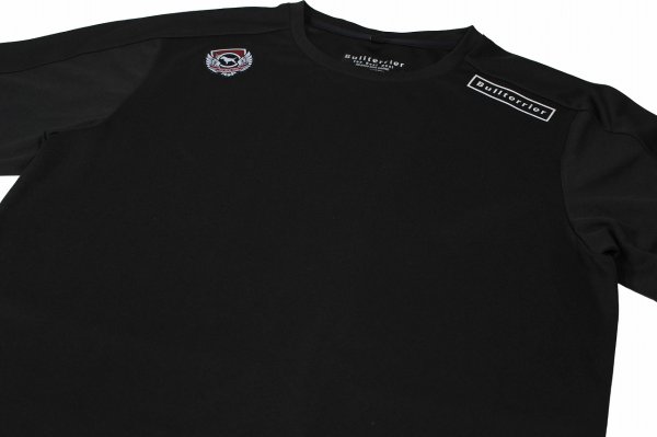 Photo3: BULL TERRIER High Performance Training Shirt TRADITIONAL Black (3)