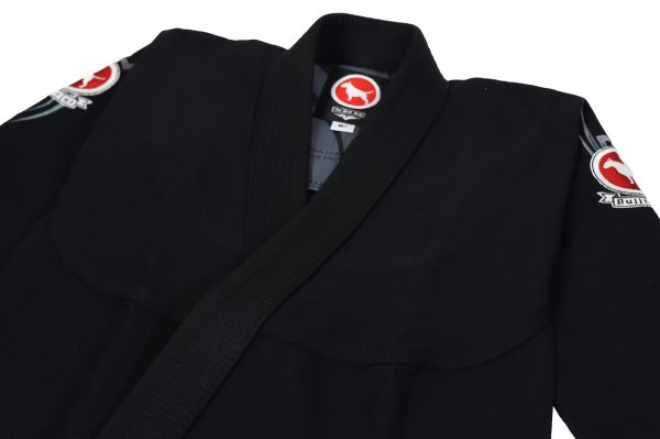 Photo5: BULLTERRIER Kids Jiu-Jitsu Gi TRIBAL Black (5)