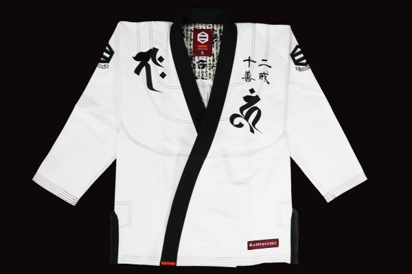 Photo1: BULLTERRIER Jiu-Jitsu Gi SAZEN RPC White/Black (1)