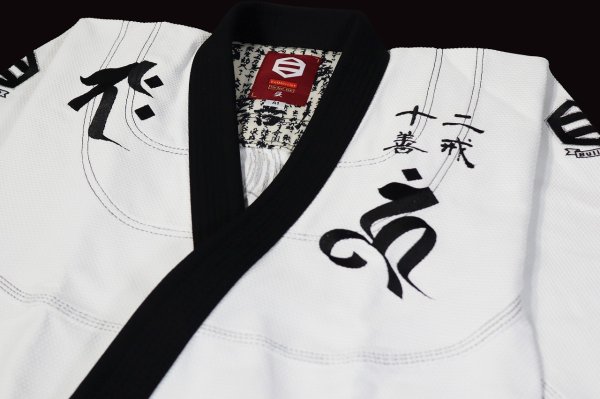 Photo5: BULLTERRIER Jiu-Jitsu Gi SAZEN RPC White/Black (5)