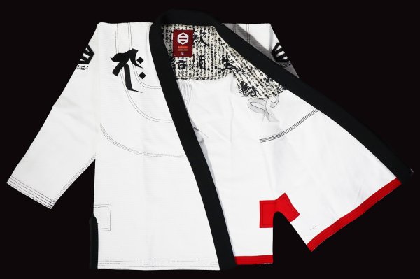 Photo2: BULLTERRIER Jiu-Jitsu Gi SAZEN RPC White/Black (2)