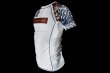 Photo2: BULL TERRIER Rash Guard TORAH Short Sleeve White (2)
