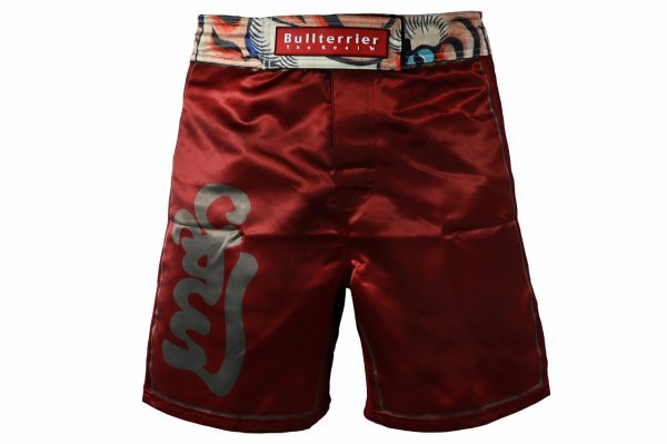 Photo1: BULL TERRIER Fight Shorts TORAH Bordeaux (1)