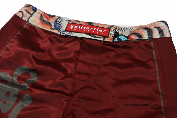Photo6: BULL TERRIER Fight Shorts TORAH Bordeaux (6)