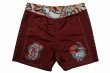 Photo5: BULL TERRIER Fight Shorts TORAH Bordeaux (5)
