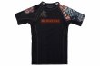 Photo4: BULL TERRIER Rash Guard TORAH Short Sleeve Black (4)