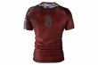 Photo3: BULL TERRIER Rash Guard TORAH Short Sleeve Bordeaux (3)