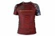 Photo1: BULL TERRIER Rash Guard TORAH Short Sleeve Bordeaux (1)