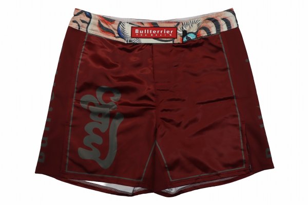 Photo4: BULL TERRIER Fight Shorts TORAH Bordeaux (4)