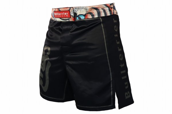 Photo2: BULL TERRIER Fight Shorts TORAH Black (2)