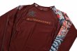 Photo6: BULL TERRIER Rash Guard TORAH Long Sleeve Bordeaux (6)