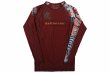 Photo4: BULL TERRIER Rash Guard TORAH Long Sleeve Bordeaux (4)