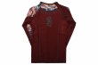 Photo5: BULL TERRIER Rash Guard TORAH Long Sleeve Bordeaux (5)
