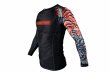 Photo2: BULL TERRIER Rash Guard TORAH Long Sleeve Black (2)
