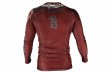 Photo3: BULL TERRIER Rash Guard TORAH Long Sleeve Bordeaux (3)